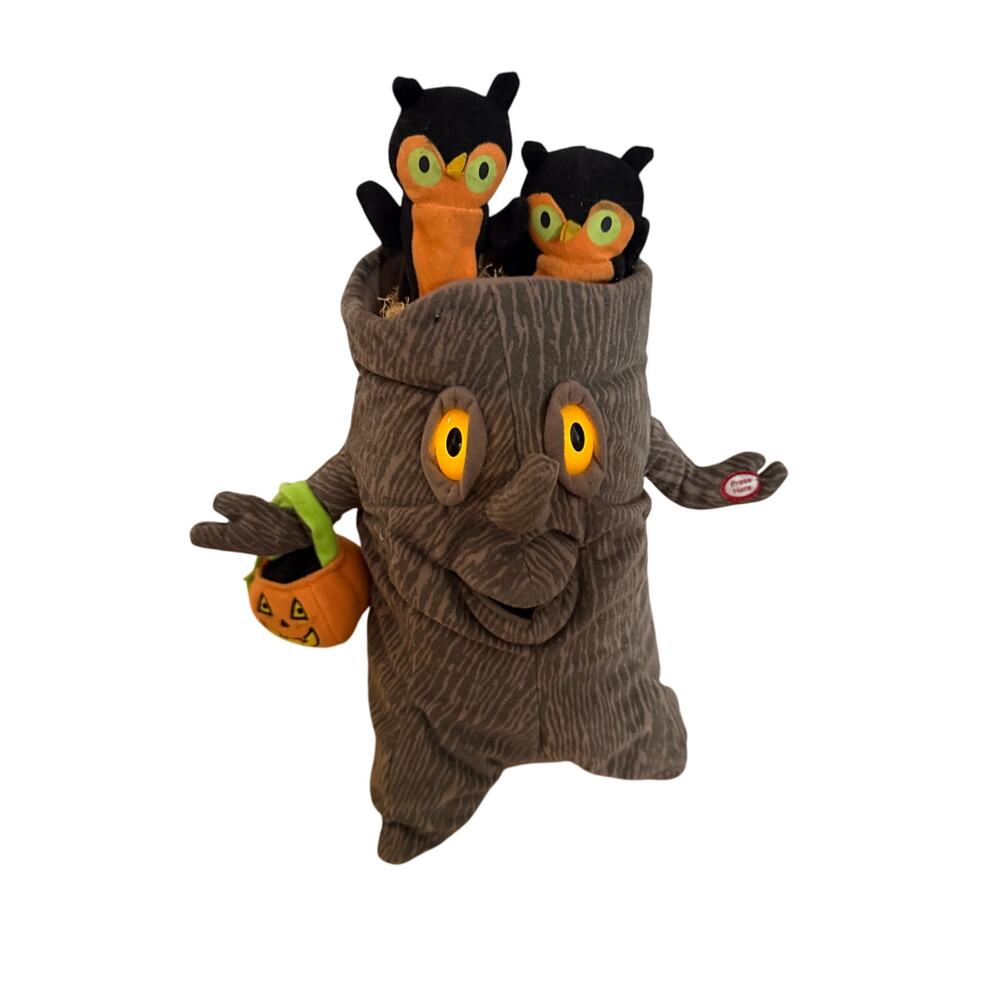 Hallmark Spooky owl plush 12" singing‎ halloween plush